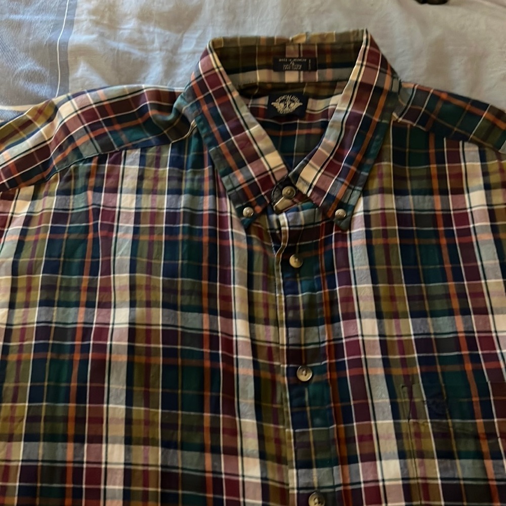 Men’s Dockers plaid flannel shirt, XL